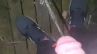 Pissing in public on my morning walk