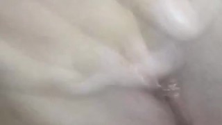 Big pussy playing with clit