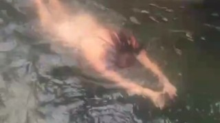 Nude swimming sexy latina