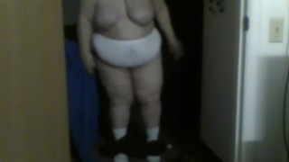 womans changing clothes