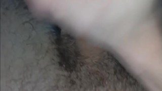 Hairy young guy cumshot