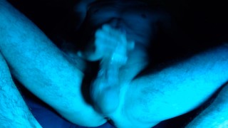 HORNY SKINNY TEEN CLOSE UP WANKING BIG DICK AND BALLS CUMSHOT ANAL PLUG PROSTATE SPASM