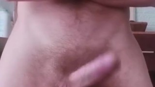 My pulsating penis waiting to burst a load