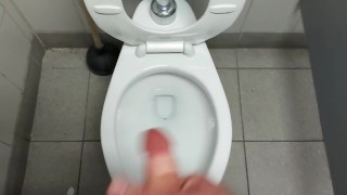 straight man quickly jerking off at work on my lunch Tim's because I got horny