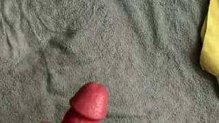 Jerking off cumming