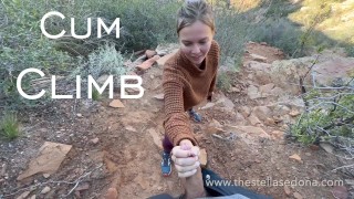 Girl gets caught by climbers while getting a dangerous facial