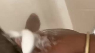 Solo shower chubby BBC