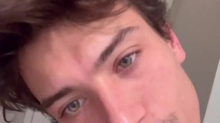 Freshly shaved hole and uncut cock