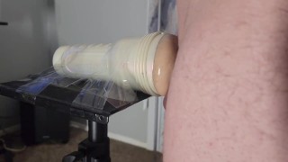 Moaning while Fucking Gooey Fleshlight