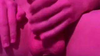 Jerking myself off!