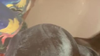 Fem Twink Takes Shower and Plays With Ass