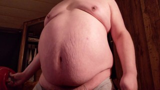 Belly Inflation with helium/compressor while kneeling