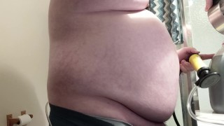 Belly Inflation with Almost 2 Gallons of Water