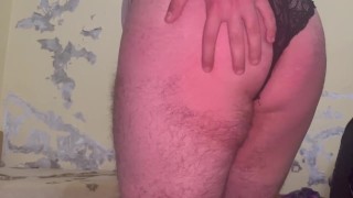 Cubby ass with black pantie