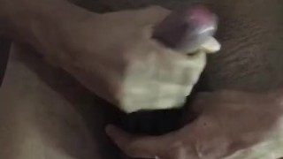 Showing off and jerking off my big hard cock on a nude House