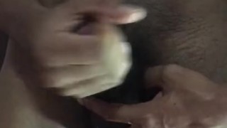 Showing off and jerking off my big hard cock on a nude House