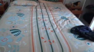 I flash myself on the beach, I get my cocks hard and a stranger cums in my hairy pussy