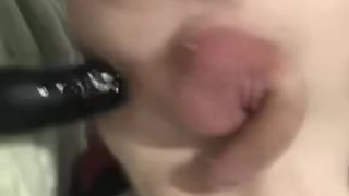 OF tylerhills99 big Black dildo evening play