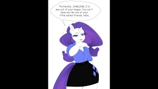 "Futa Fluttershy Puts Rarity In Her Place" MLP NSFW Voice Actor Comic Dub