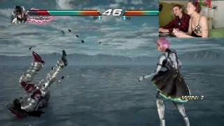 Порно она выиграла меня в Tekken, я победил в сексе