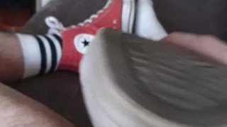 Plaisir en converse orange