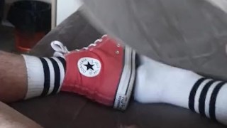 Plaisir en converse orange