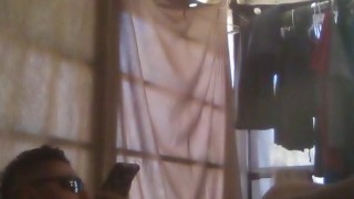 Latino Thug Jerking Off and Moaning and Cumming