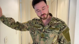 Soldier small penis and chastity humiliation