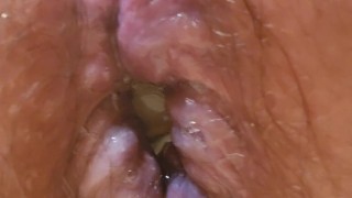 Laying a slimey egg