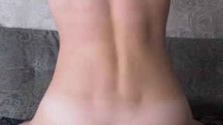 I let my husband's friend fuck my tight ass | Anal cowgirl