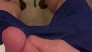 jerking with my friend Cumshot