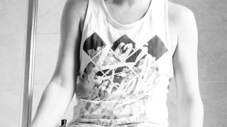 Cum hungry wanker eats it all up.