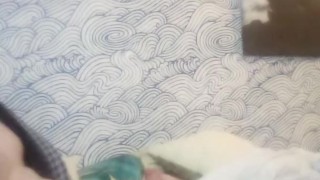 Jerking off and eating my cum