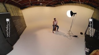 VRB Gay Muscle model Michael Boston wants to fuck new photographer VR Porn