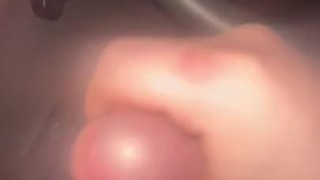 Jerking my dick on side of the road