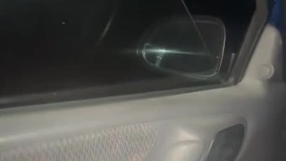 Jerking my dick on side of the road