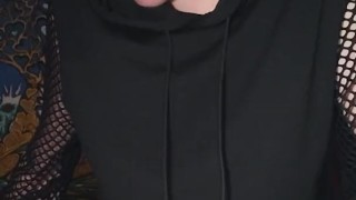 Trying new toy while roommates are home