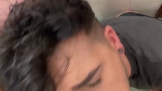 This youtuber's ex records him eating dick through his mouth and through his ass
