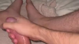 Cumming after edging my thick cock for days