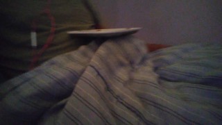 BBC holds up weed tray while being Rock hard