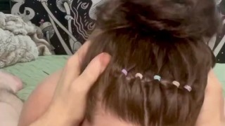 Daddy fucks my mouth and throat like a toy, sloppy messy cum play 🤤