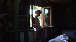 handjob by the window 2