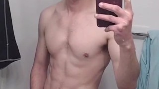 Sexy shower 🚿 hot guy strip tease (TheTotalpkg)