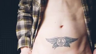 Skinny boy with a big cock / twink