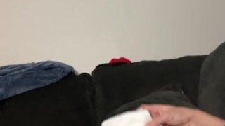 Tissue paper always makes my cock grow hard