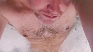 Jerking off in the bath tub...