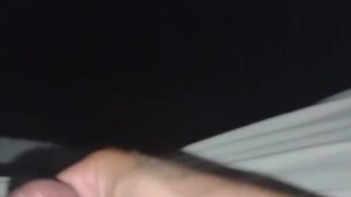 Sexy guy wanking to tranny porn at the gloryhole with his wet cock