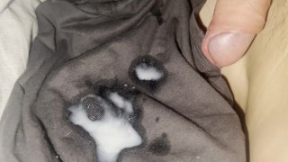 Hot guy masturbates under a blanket so that no one hears / Massive Cum Load / Secretly jerking off