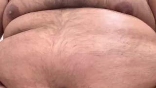 Latin Chub playing with belly