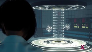 She loves being a secret slut. Sci-fi female android fucks hard a busty woman